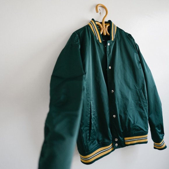 Abercrombie Varsity Bomber Jacket - Picture 2 of 3